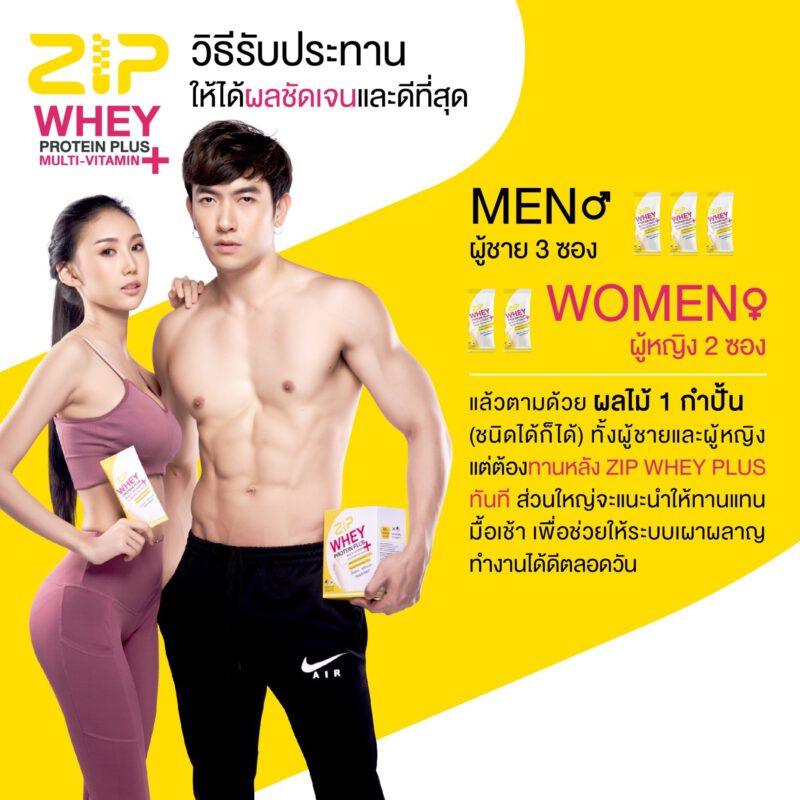 ลดความอ้วน ได้ง่ายๆ ไม่โยโย่ด้วย Zip Whey และ Zip Lock